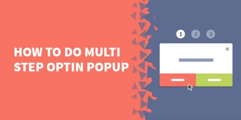 How to do multi step optin popup