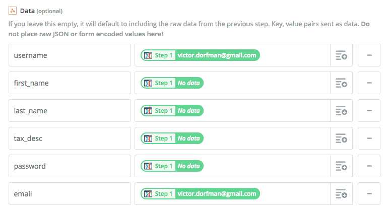 webhook data webhook data