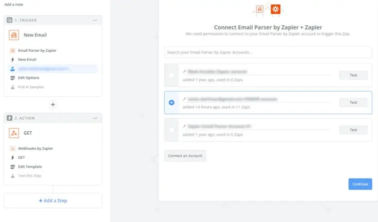 connect email parser