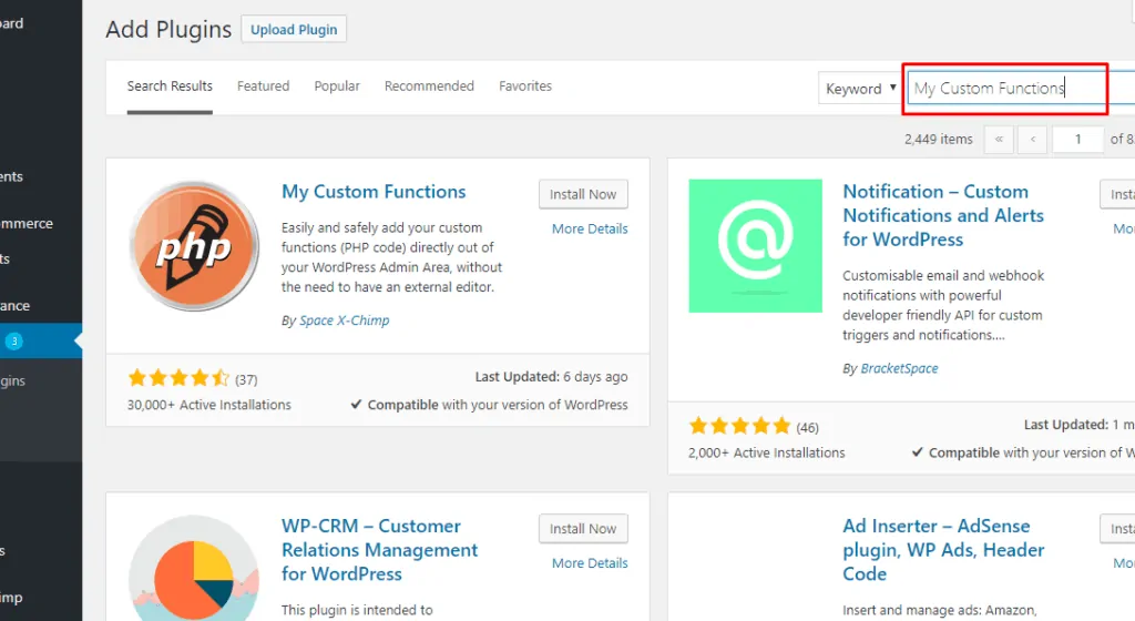 custom functions custom functions