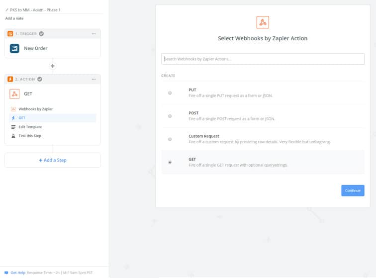 webhooks get - MemberMouse integration with PayKickStart