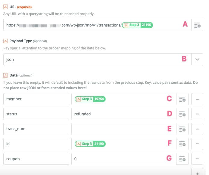 zap details 4 - How to create a refund zap for MemberPress