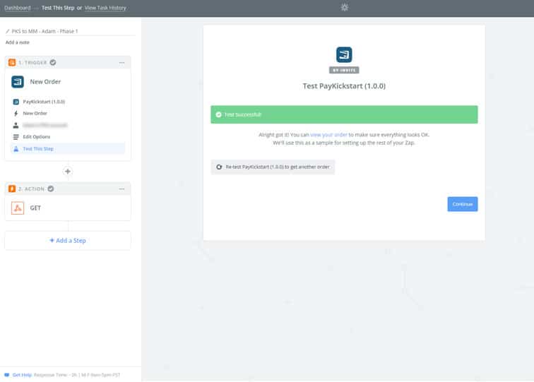 pks test - MemberMouse integration with PayKickStart
