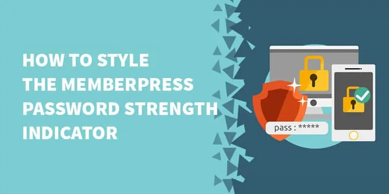 How to style the MemberPress password strength indicator