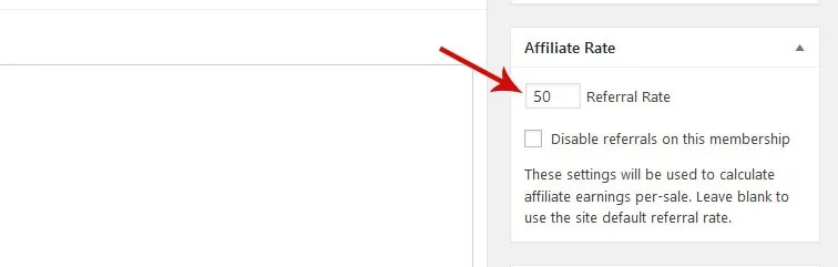 affiliate rate affiliate rate