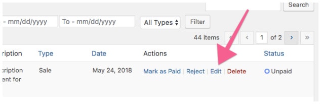 affiliates table - How to set up commissions in AffiliateWP and MemberPress