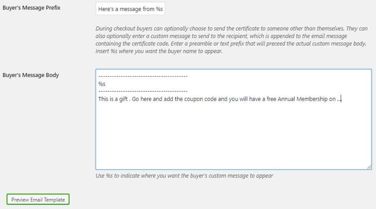 email message gift - Use WooCommerce to allow gifting of MemberPress products