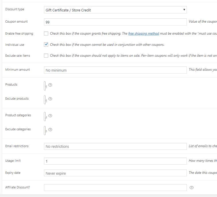 gift certificates2 - Use WooCommerce to allow gifting of MemberPress products