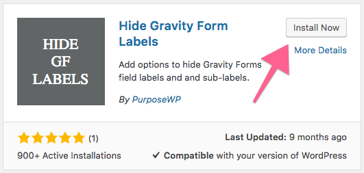 hide gravity form label hide gravity form label