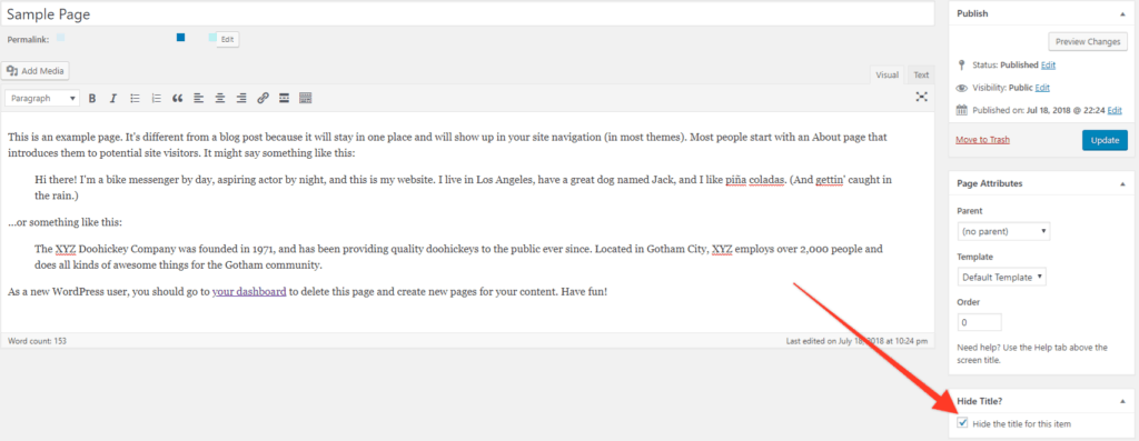 hide page title 1024x397 - How to hide (or move) the post or page title in Divi