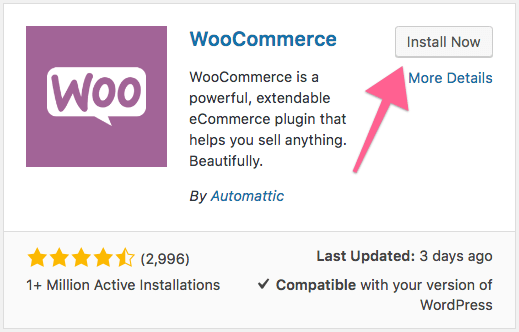 install woocommerce