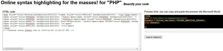 syntax result syntax result
