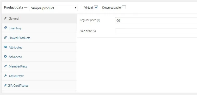virtual woo product