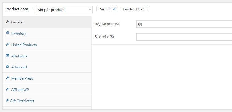 woo product - Use WooCommerce to allow gifting of MemberPress products