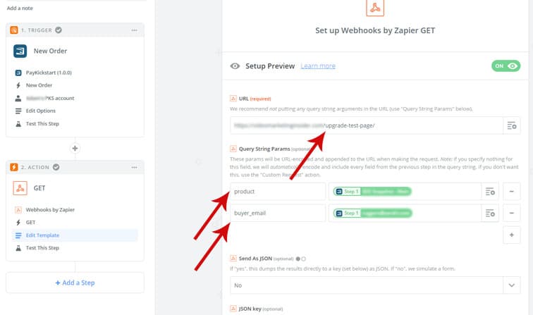 zap get upgrade - Change MemberMouse level, update PayKickStart subscription