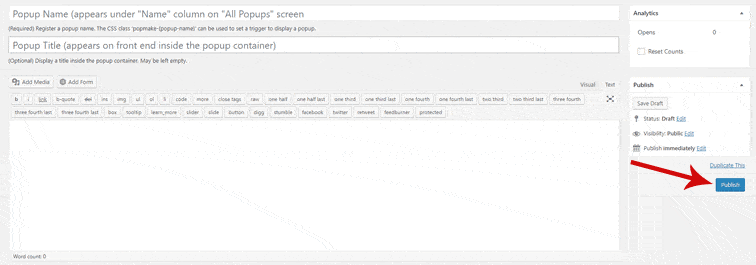 create popup - Segmented modal optin with GravityForms and Popup Maker