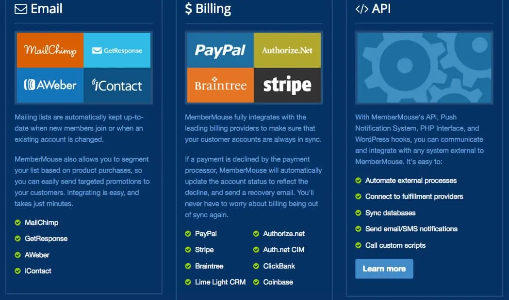 membermouse integrations membermouse integrations