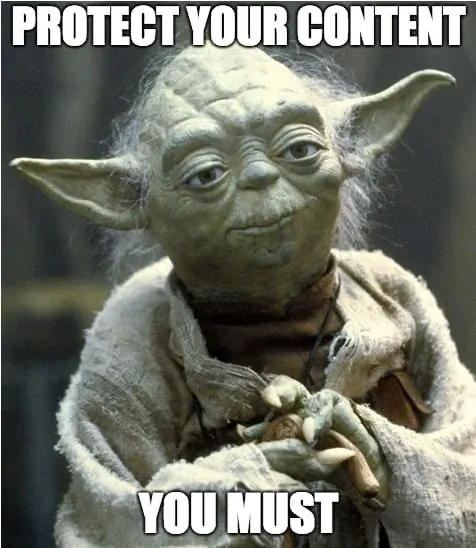 protect content yoda protect content yoda