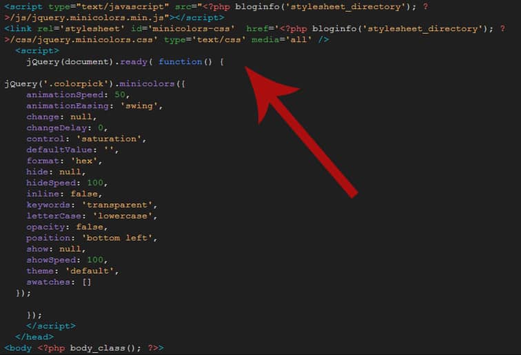 jquery code - How to add a color picker to GravityForms