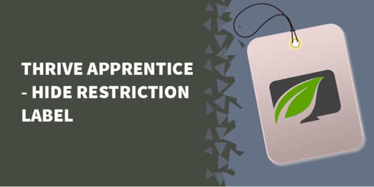 thrive apprentice