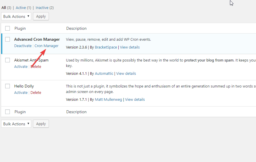Link to plugin settings Link to plugin settings