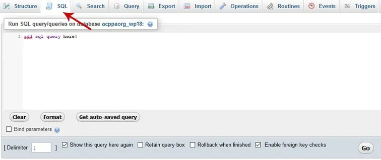 sql cpanel