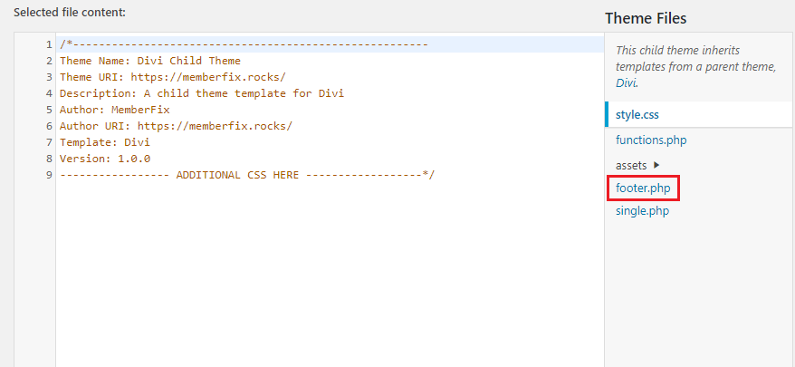 Theme Files - How to Replace the Default Footer with a Footer built with Divi Builder