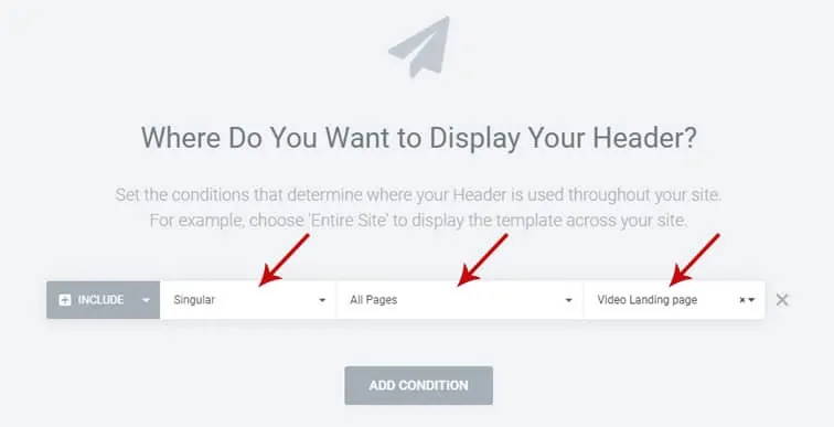 elementor add condition