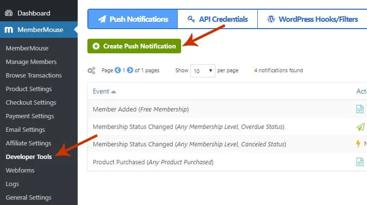 membermouse push notification membermouse push notification