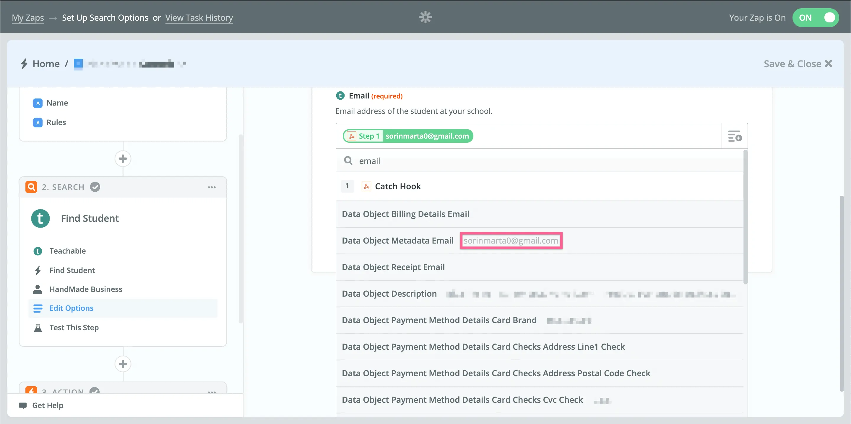 step in Zapier step in Zapier