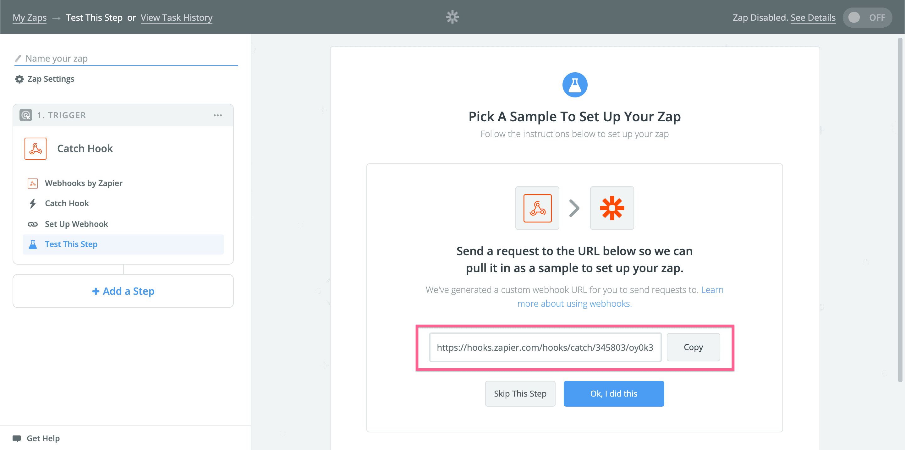 step in Zapier step in Zapier