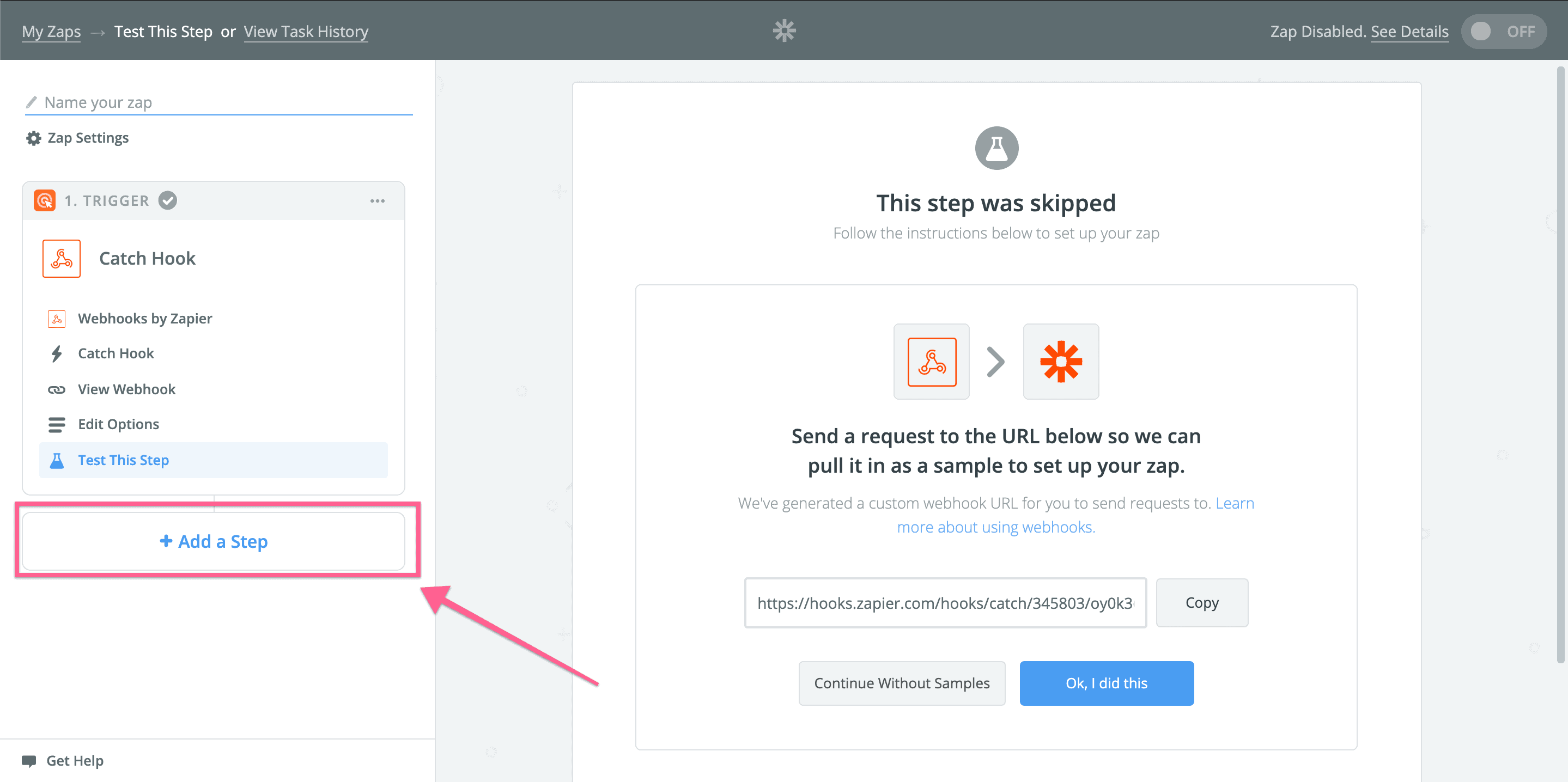 step in Zapier step in Zapier