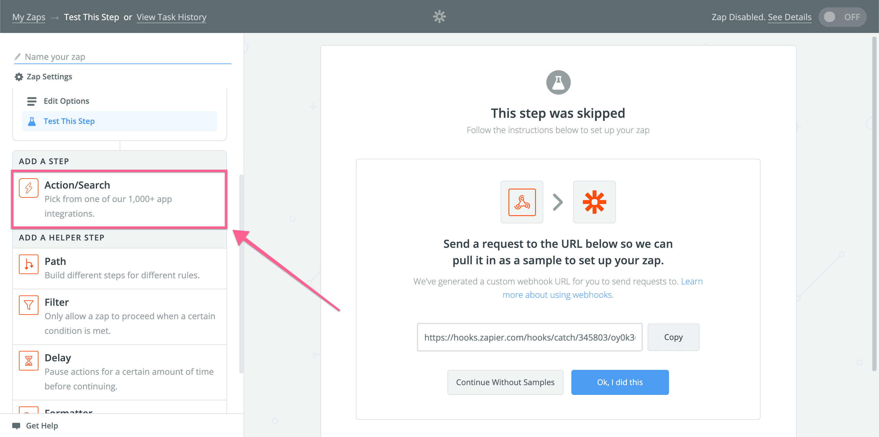 step in Zapier step in Zapier