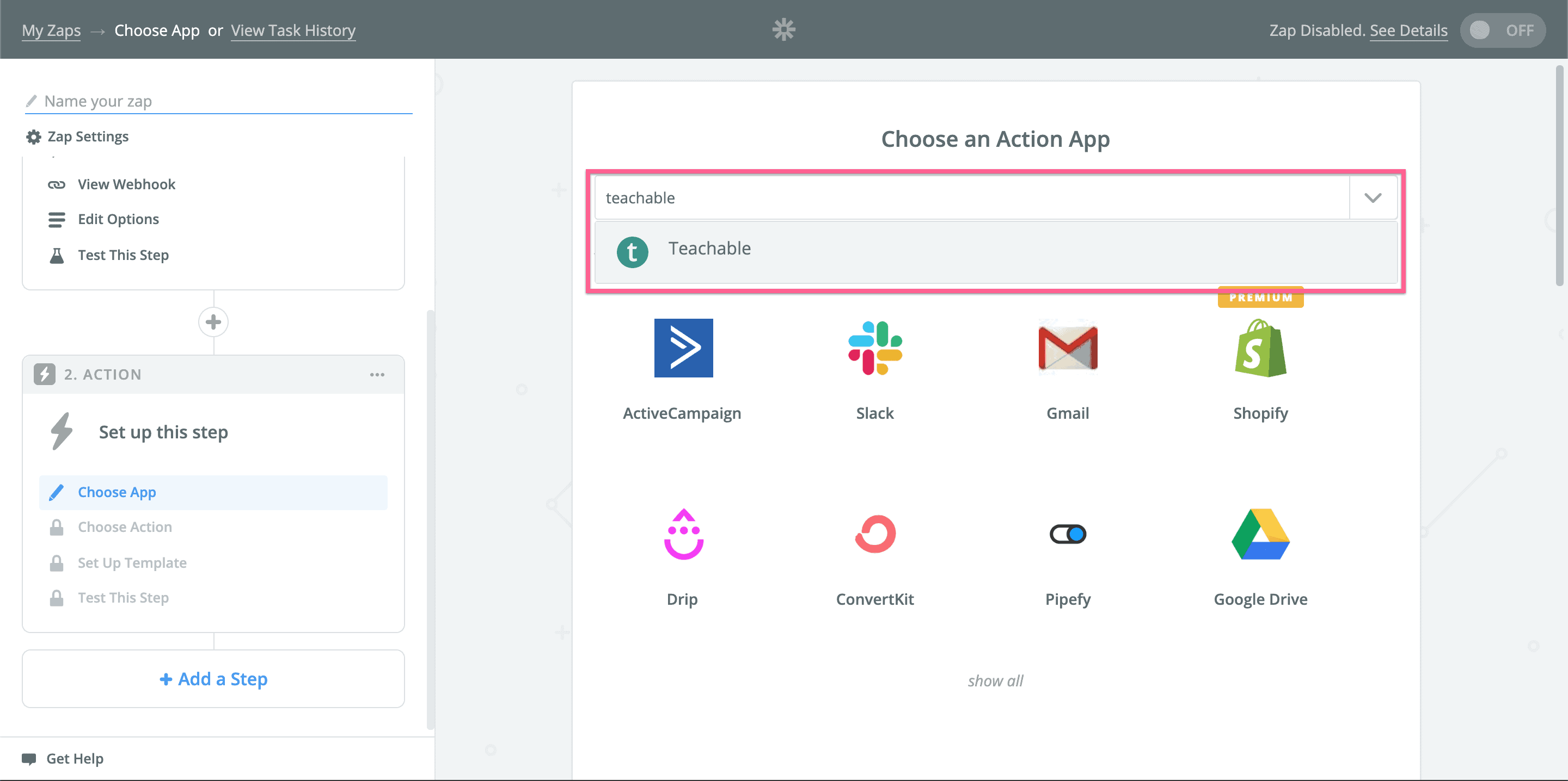 step in Zapier step in Zapier