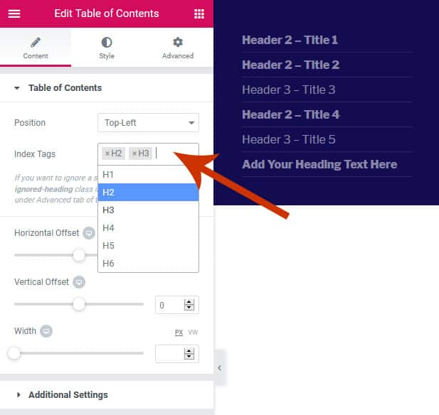 WordPress Plugin - Elementor "Sticky" Table of Contents Widget headings toc - WordPress Plugin - Elementor "Sticky" Table of Contents Widget