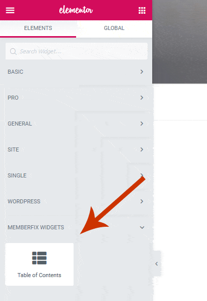 WordPress Plugin - Elementor "Sticky" Table of Contents Widget mf toc elementor widget - WordPress Plugin - Elementor "Sticky" Table of Contents Widget