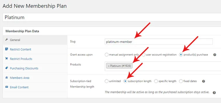 woo membership settings woo membership settings