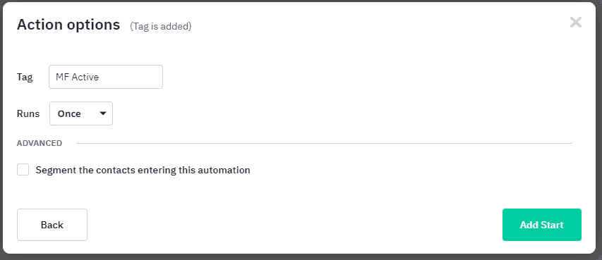 AC action options AC action options