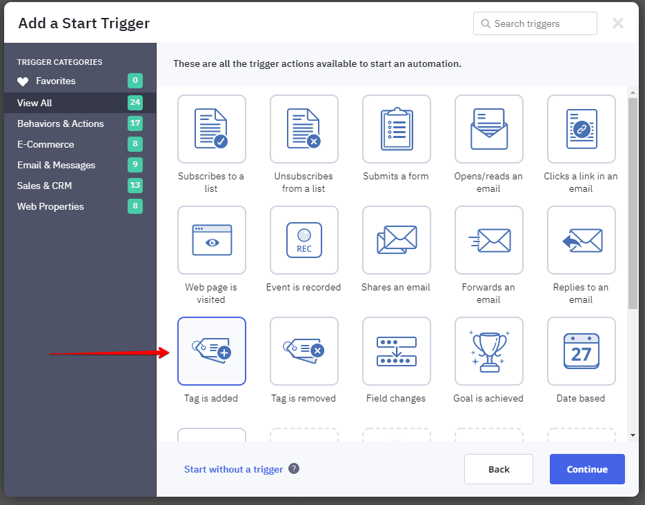 ActiveCampaign active list trigger ActiveCampaign active list trigger