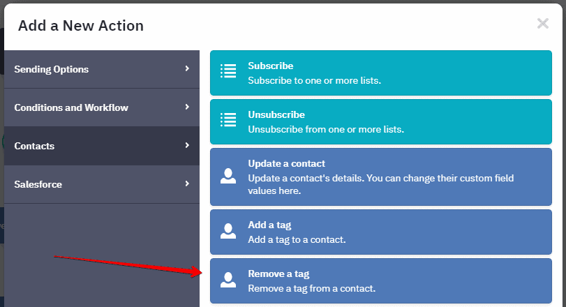 ActiveCampaign remove tag ActiveCampaign Remove Tag