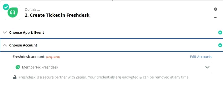 Choose Account freshdesk - How to create tickets in Freshdesk with Gravity Forms?