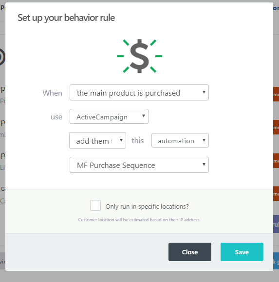 ThriveCart Behavior ThriveCart Behavior Rules