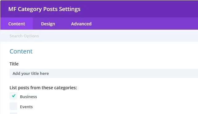 divi mf module settings divi mf module settings