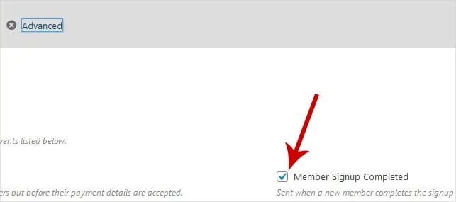 member signup completed