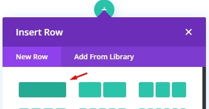 Add a new row - How to use Divi for Search results page