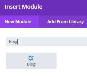 Blog module - How to use Divi for Search results page