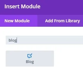Blog module Blog module