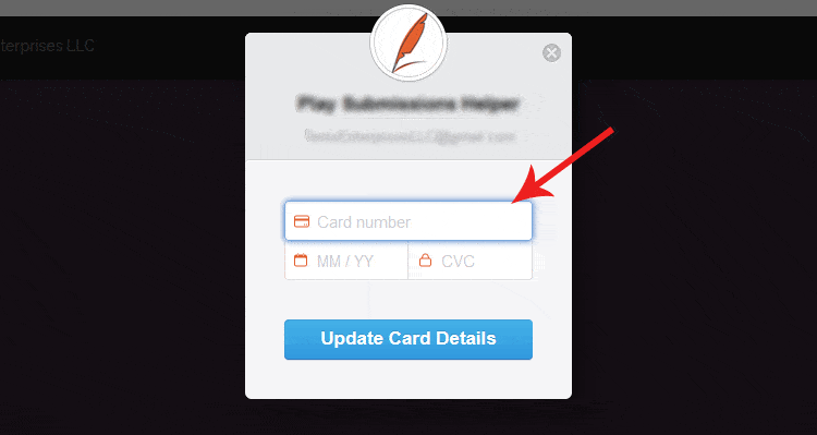 update stripe card details dap user - Allow DAP Members To Update Their Card Details In Stripe