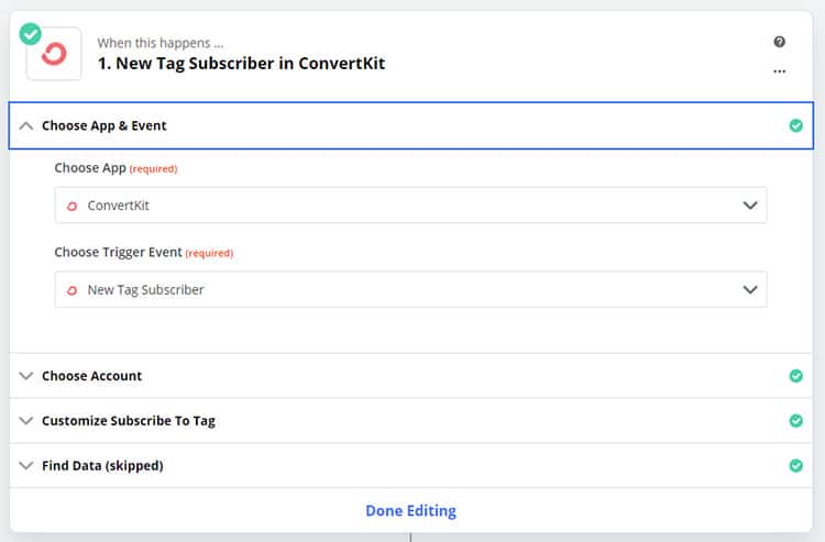 zap2 - Cancel PayKickstart Subscription Based on ConvertKit Tag