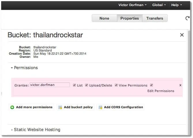bucket permissions - How To Set Up Streaming Video For Your Membership Site
